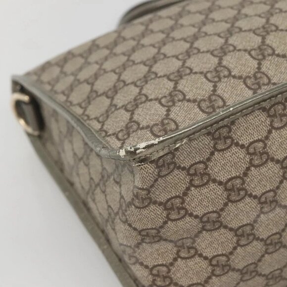 GUCCI GG Supreme Hand Bag PVC Beige Gold 190259 Auth ep10602 - Picture 5 of 16
